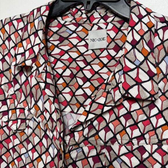 NIC+ZOE Scarf Print Live In Shirt XXL - Picture 12 of 13